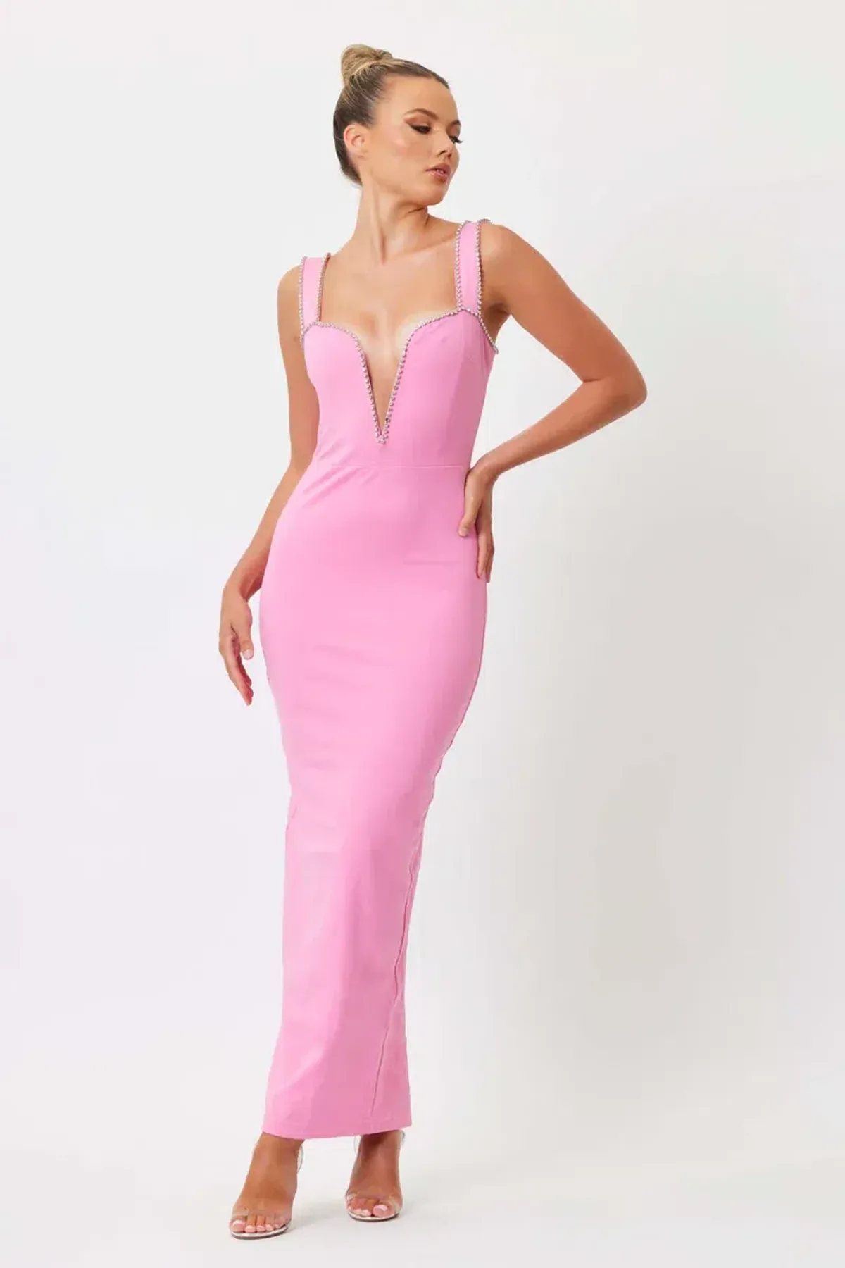 Bianca and Bridgett Scarlett Maxi Dress Pink Size 8  - Image 4