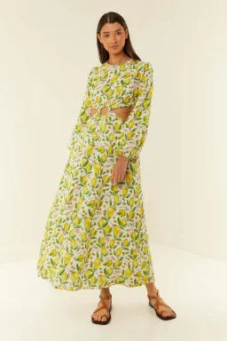 Palm Noosa Domino Dress Lemons Size 10 for rent on The Volte - image 1