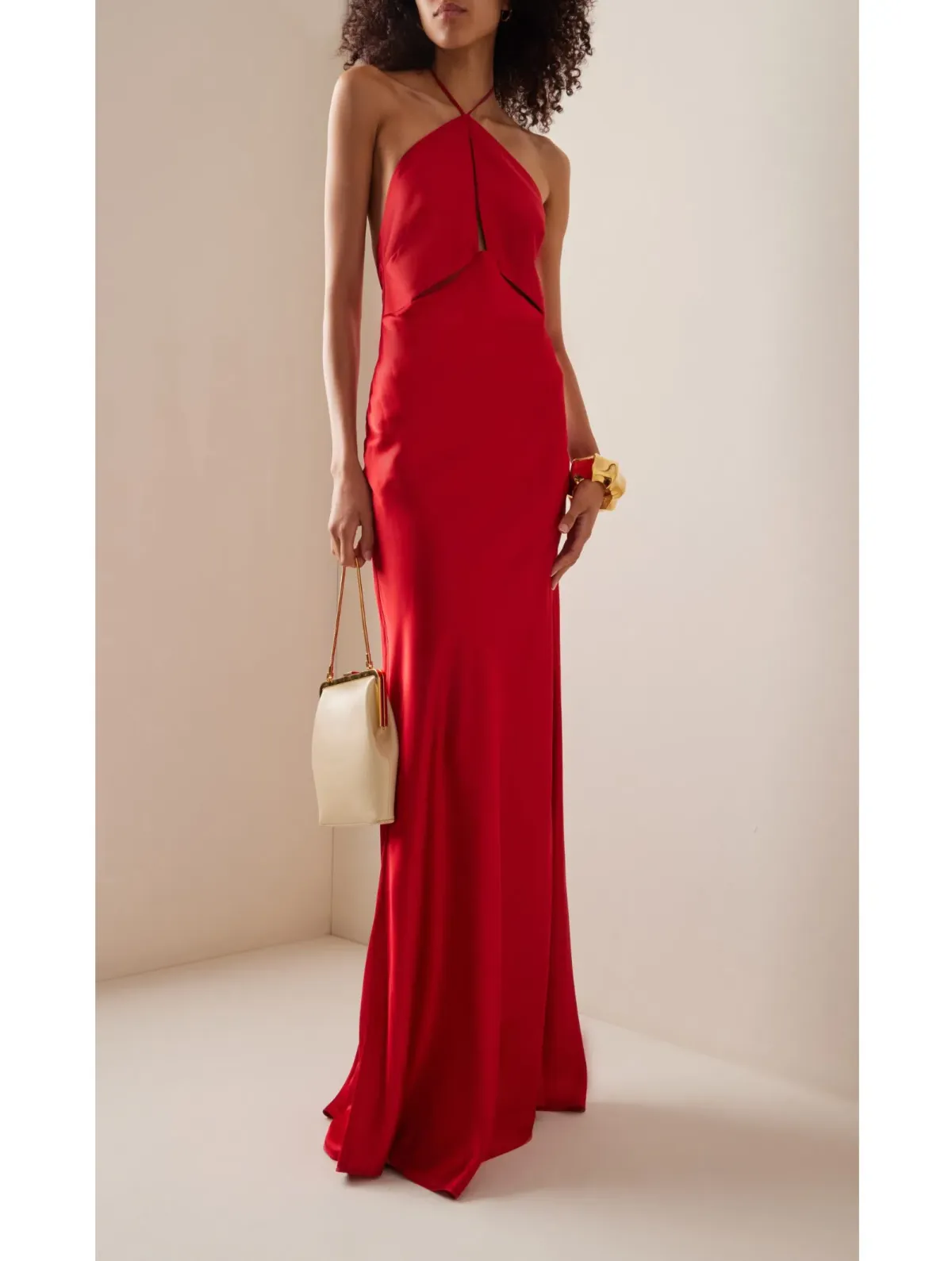 Rachel Gilbert Rozalia Cutout Dress Red Size 8 - Image 2