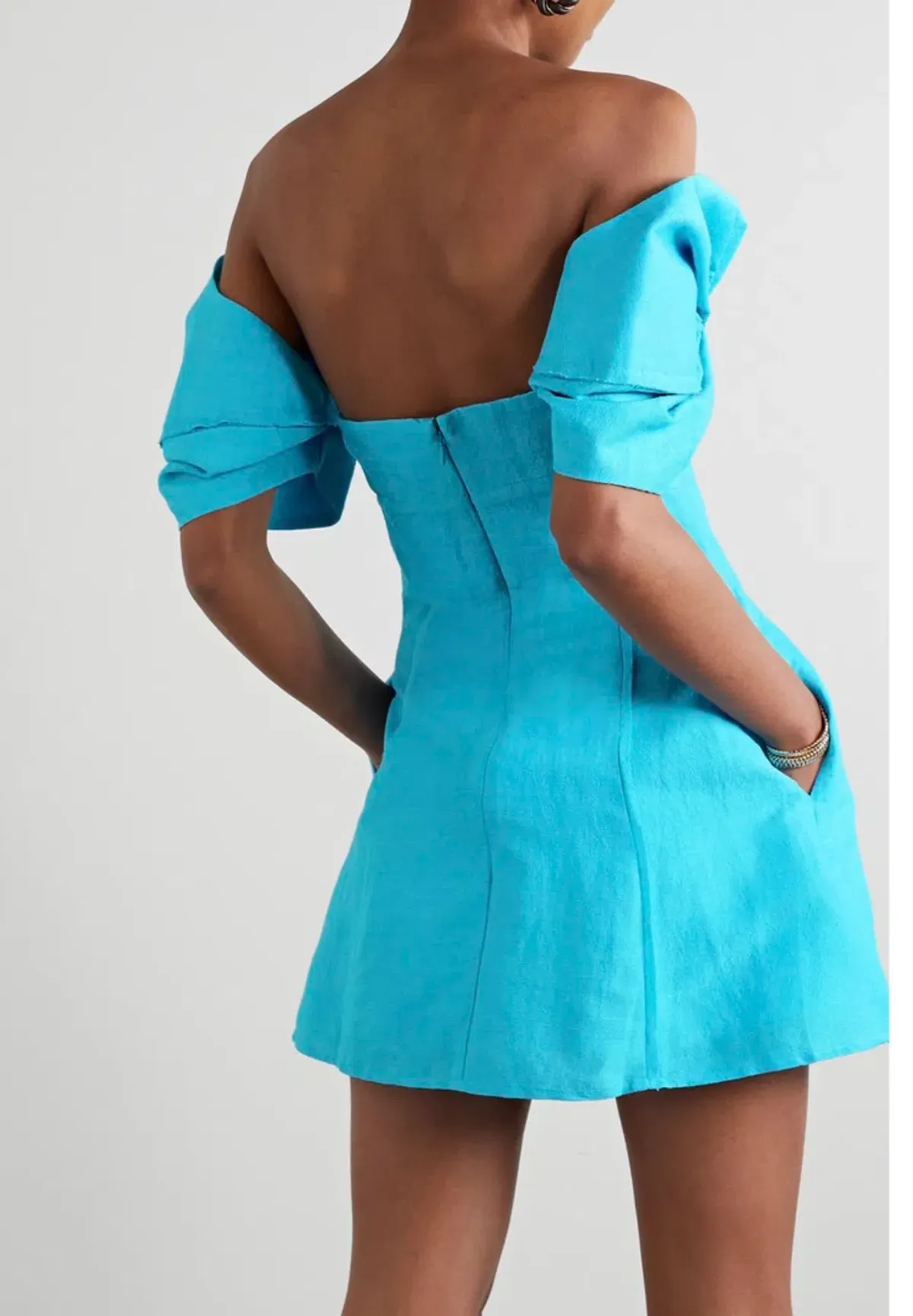 Cult Gaia Asal Mini Dress Blue Size 4 - Image 2