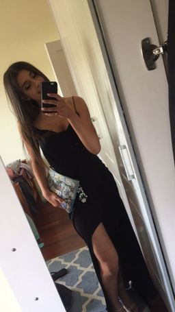 Winona Zetian Cowl Neck Maxi Dress Black 8 for rent on The Volte - image 3