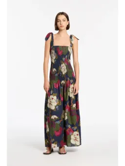 Sir The Label Francesca Shirred Maxi Dress Garcia Floral Print Size 1 / AU 8 for rent on The Volte - image 1