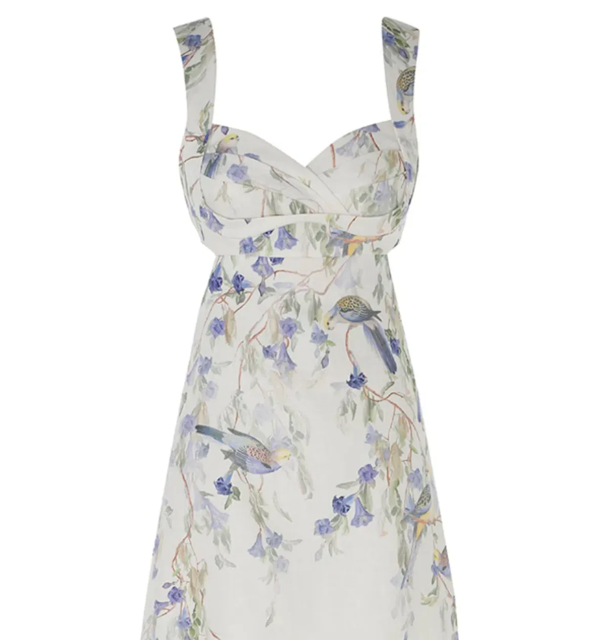 Zimmermann Natura Midi Dress in Blue Birds Size 0P / AU 6 - Image 6