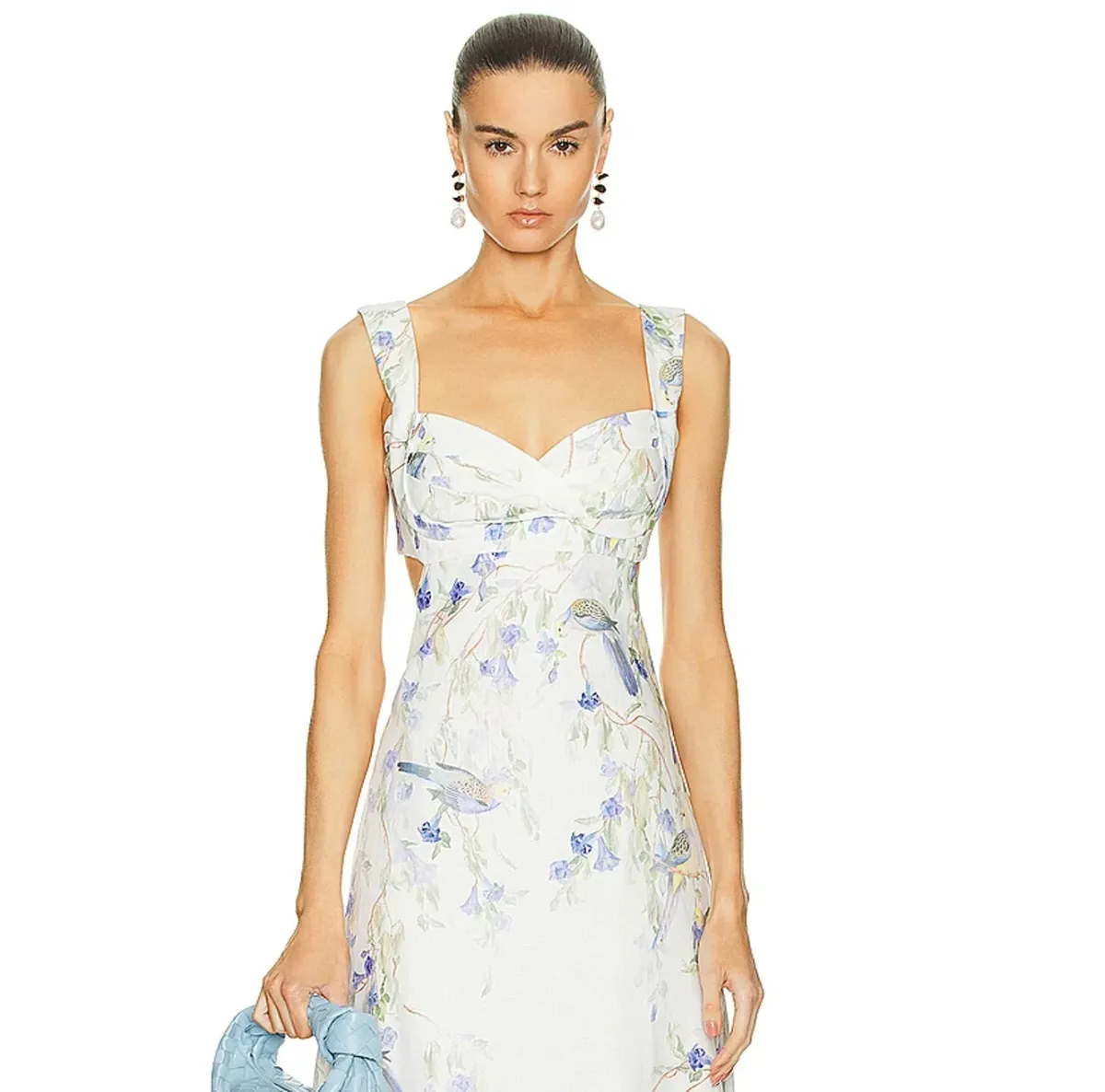 Zimmermann Natura Midi Dress in Blue Birds Size 0P / AU 6 - Image 2