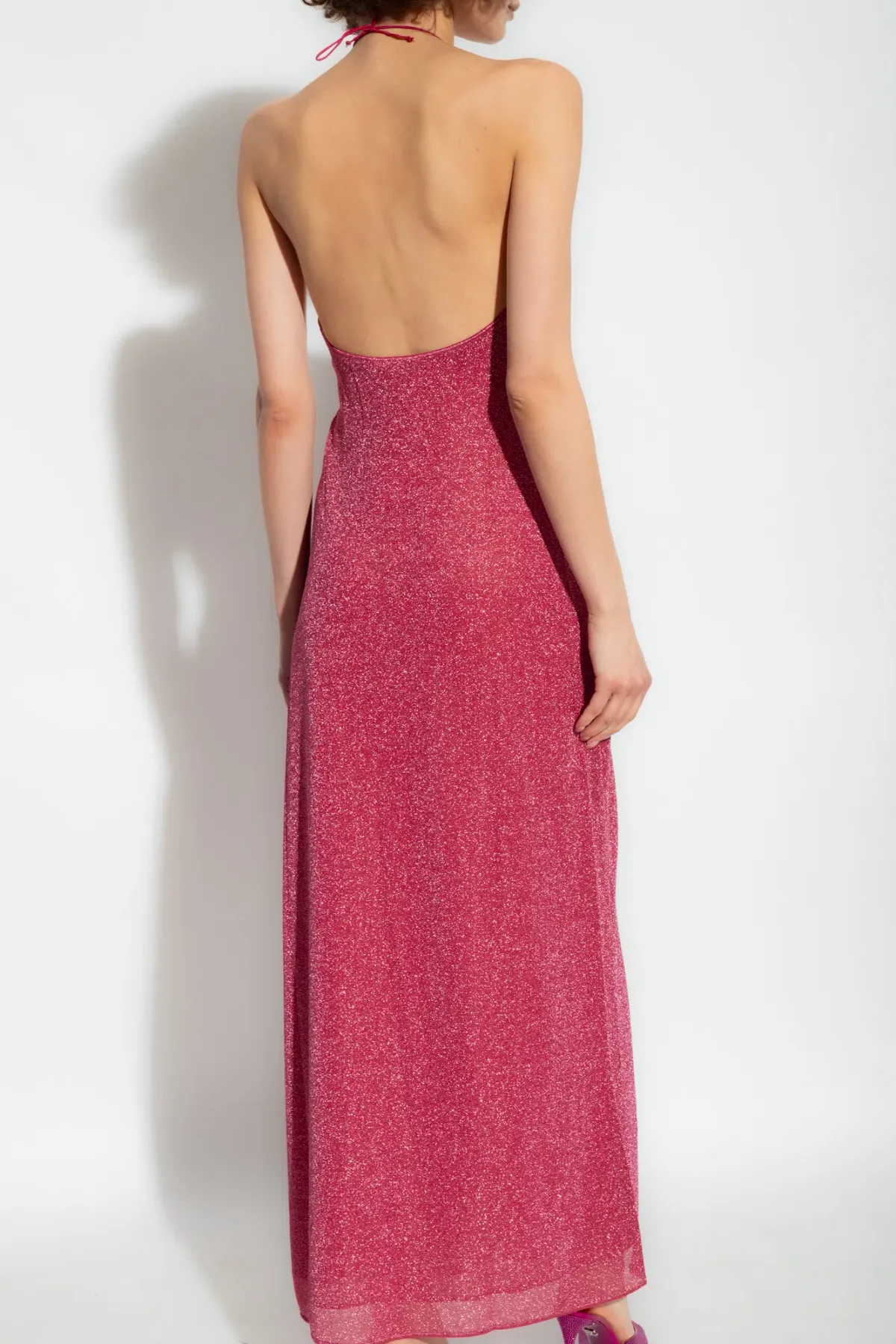 Oseree Lumiere Empire Dress In Raspberry Pink Size S / AU 8 - Image 3