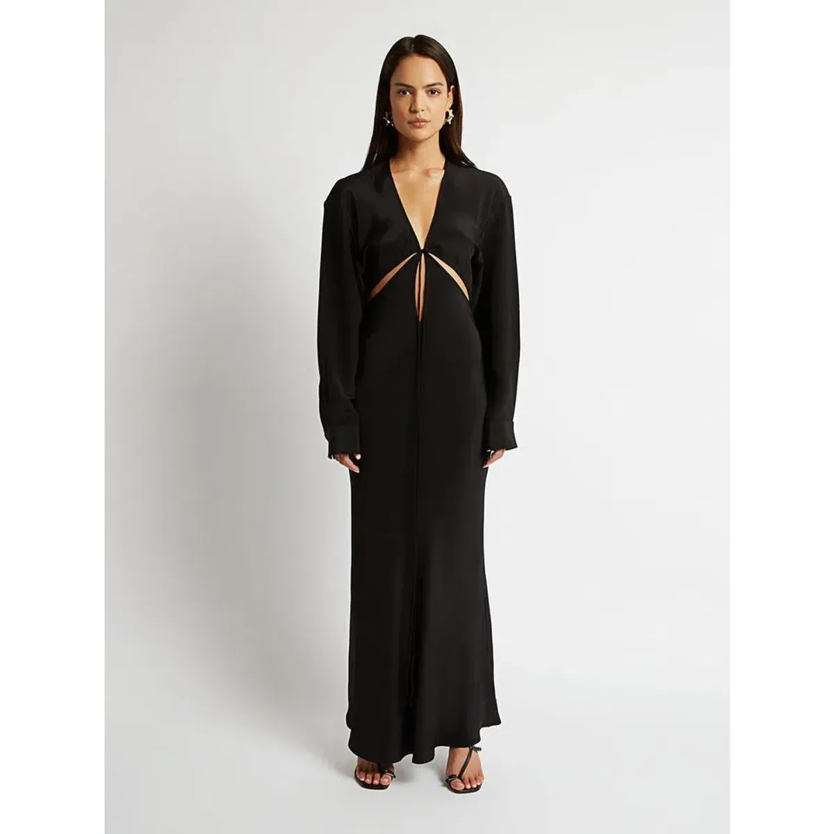 Christopher Esber Triquetra Maxi Dress Black Size 6 - Image 4