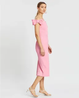 Rebecca Vallance Winslow Midi Dress Pink Size 14 for rent on The Volte - image 2