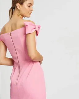 Rebecca Vallance Winslow Midi Dress Pink Size 14 for rent on The Volte - image 4