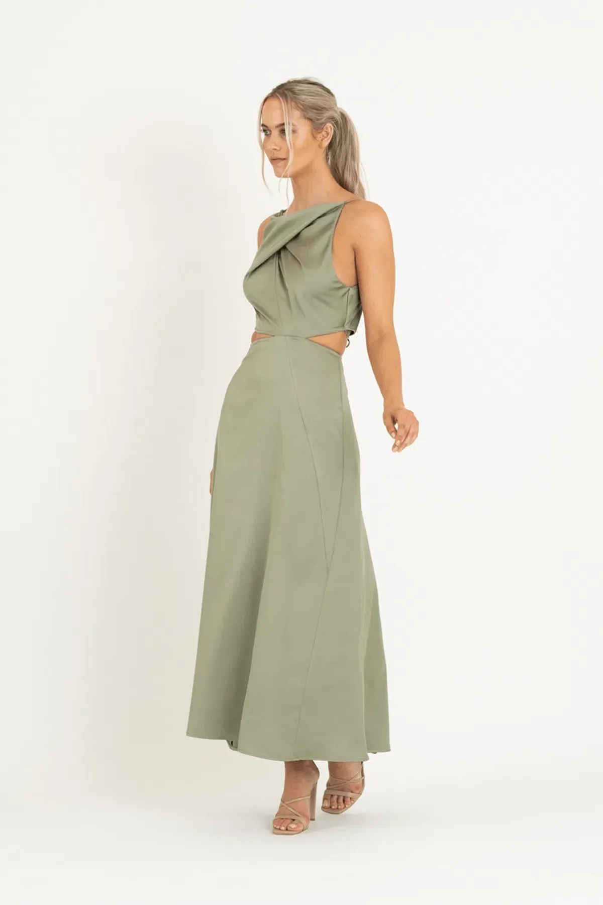 One Fell Swoop Bijoux Maxi Dress Serpent Green Size 8 - Image 3