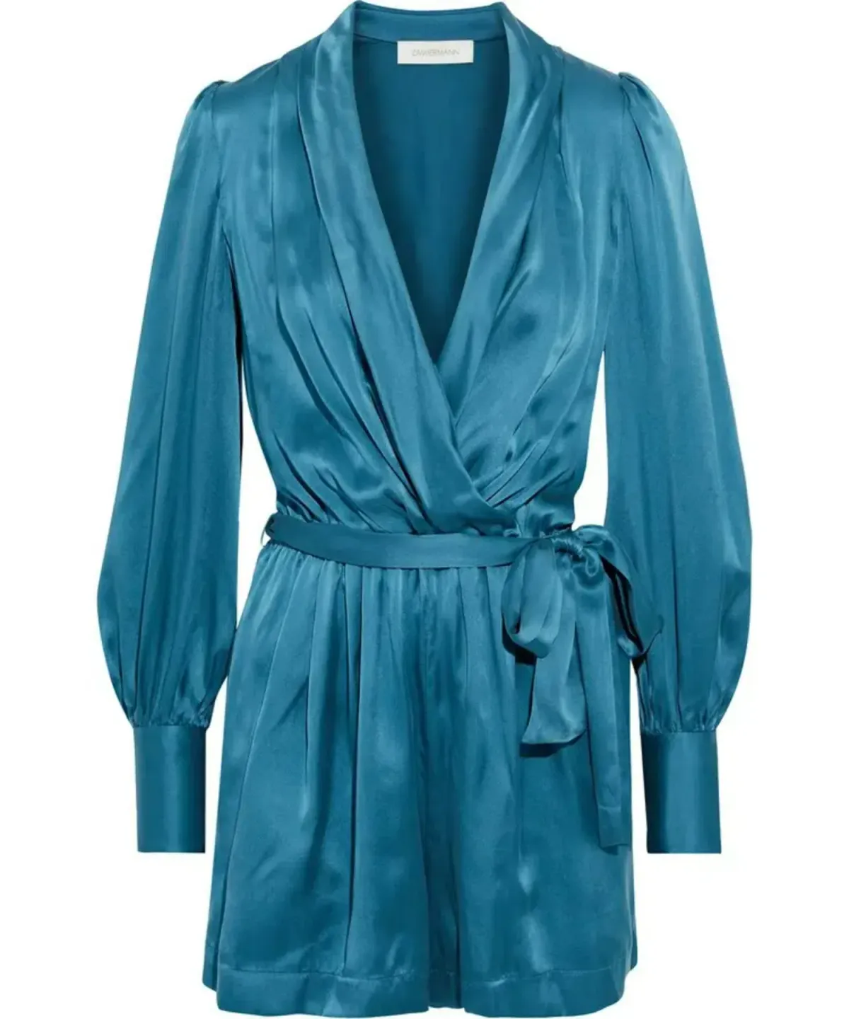 Zimmerman Wrap Playsuit in Teal Size 2 / AU 12 - Image 4