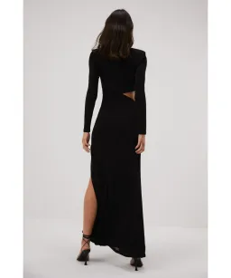 Misha Akari Floor Length Gown Black Size 6/XS for rent on The Volte - image 3