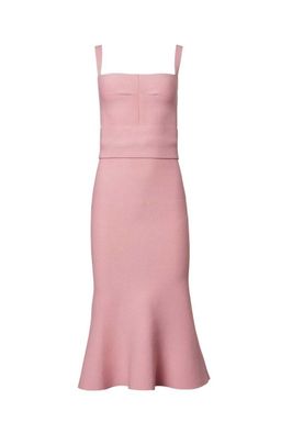 Scanlan Theodore Crepe Knit Bralette Dress Pink Size S / Au 8 for rent on The Volte - image 4
