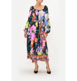 Camilla Gathered Flared Dress Away with the Fairies Print Size Medium / AU 12 for rent on The Volte - image 1