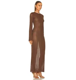 Sir The Label Aya Cut Out Dress in Chocolate Size 0 / AU 6 for rent on The Volte - image 2