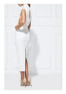 MISHA Balbina Milk Dress White Size 6/XS for rent on The Volte - image 2