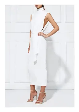 MISHA Balbina Milk Dress White Size 6/XS for rent on The Volte - image 1