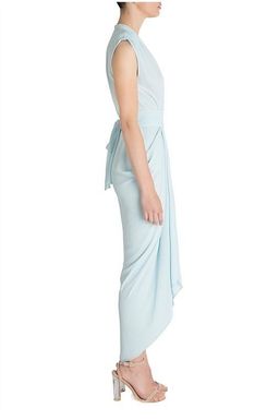 Carla Zampatti Diaphanous Waterfall Dress Ice Blue Size 6 for rent on The Volte - image 3