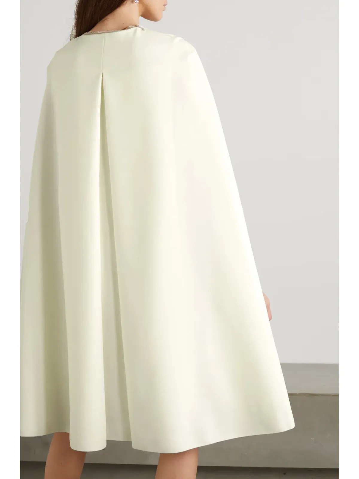Roksanda Twiggy Cape  A-line Dress Ivory Size 6  - Image 3