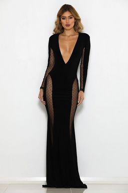 Abyss by Abby Penelope Gown Black Size 6 for rent on The Volte - image 1