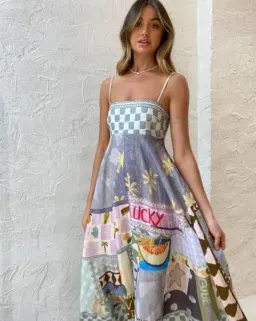 Alemais Emma Gale Sundress In Multi Size 8 for rent on The Volte - image 4