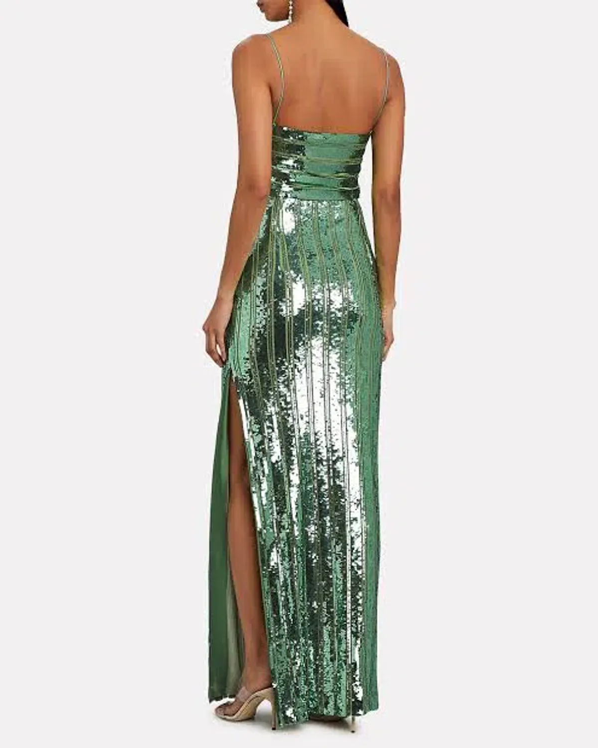 Galvan London Stargaze Bandeau Dress Green Size 10 - Image 9
