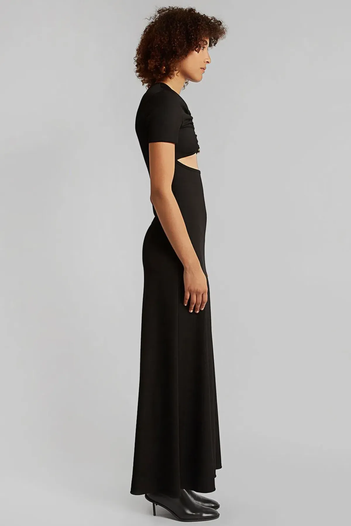 Christopher Esber Polar Orbit Tee Midi Dress in Black Size 10 - Image 3