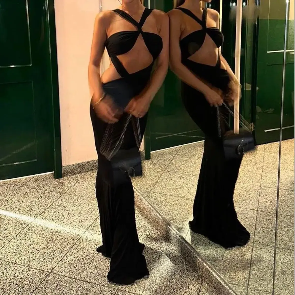 Retrofete Fletcher Maxi Dress Black Size XS / AU 6 - Image 3