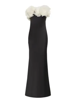 Rachel Gilbert Eyelar Gown Black Size 8 for rent on The Volte - image 3