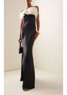 Rachel Gilbert Eyelar Gown Black Size 8 for rent on The Volte - image 1