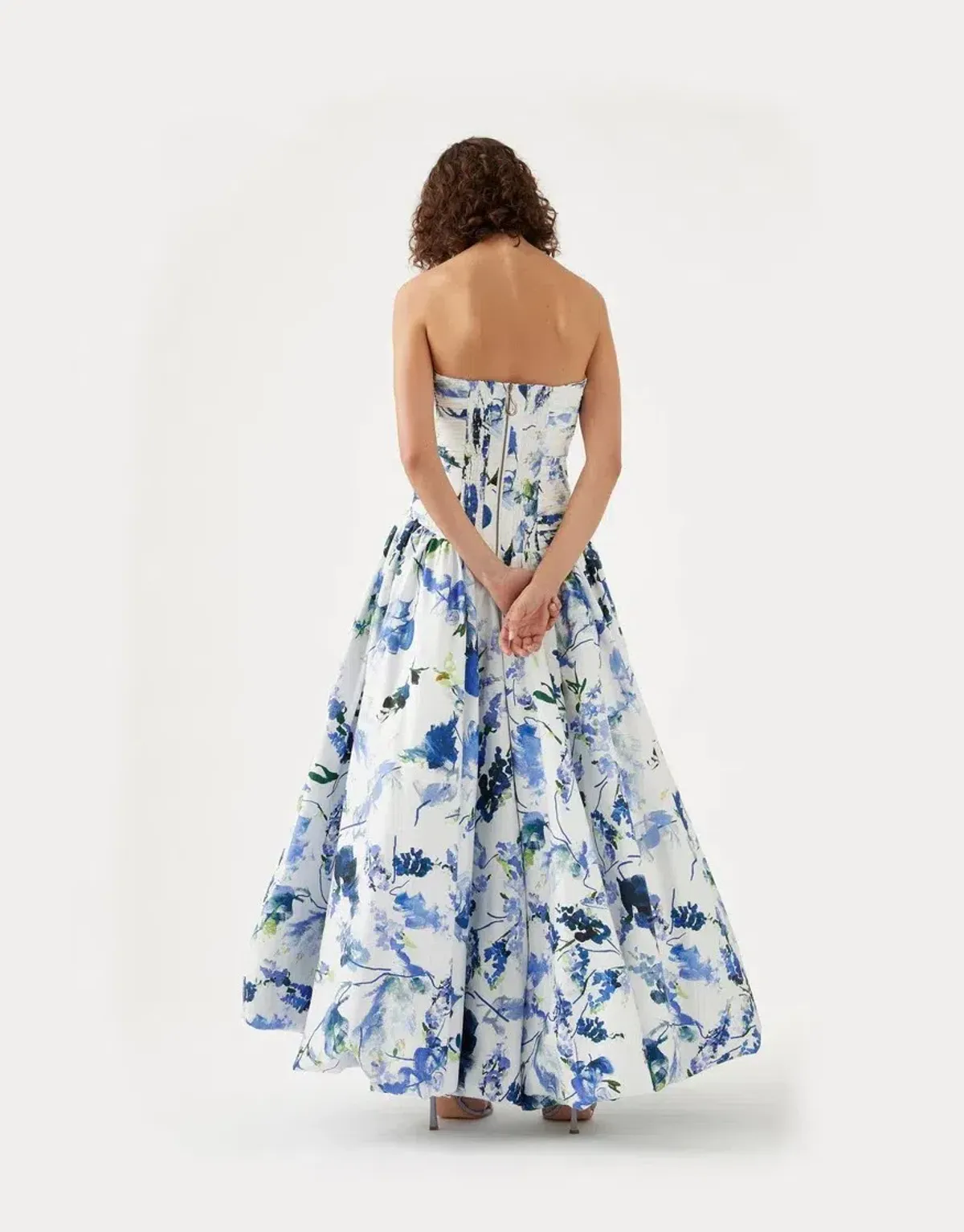 Aje Violette Bubble Hem Maxi Dress Floral Size 10 - Image 4