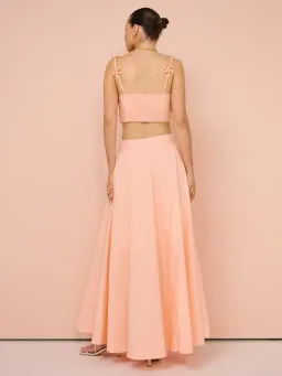 Aston Studio Mimi Bralette and Skirt Set in Nectar Fine Stripe Size 8 for rent on The Volte - image 5