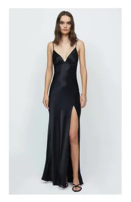 Bec and Bridge Ren Split Maxi Dress Black Size 6 for rent on The Volte - image 1
