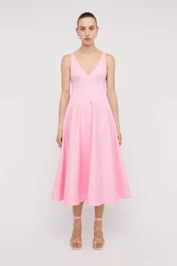 Scanlan Theodore Italian Cotton Dress Pink Size 6 for rent on The Volte - image 1