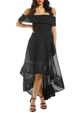 Bronx And Banco Tulip Off Shoulder Dress in Black Size 6 for rent on The Volte - image 1