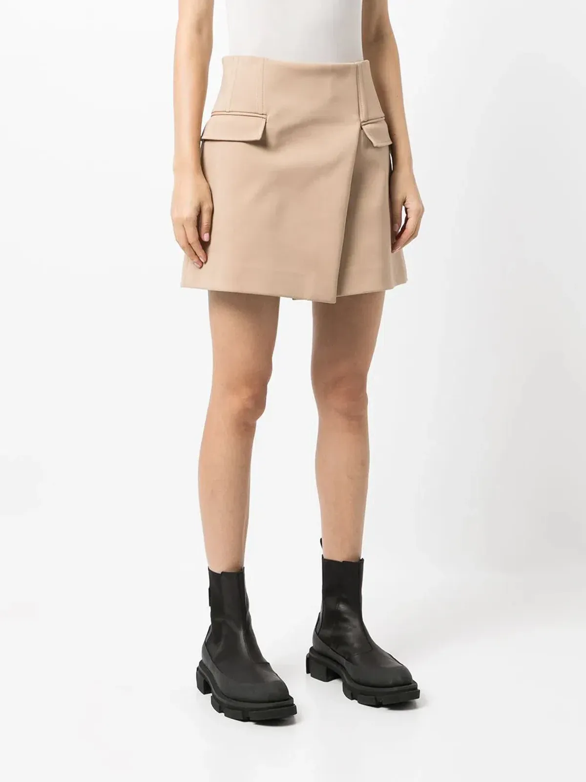 Dion Lee Frame Mini Skirt in Camel Size 6 - Image 2
