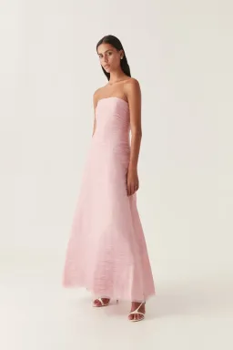 Aje Soundscape Maxi Dress in Chalk Pink Size 8 for rent on The Volte - image 2