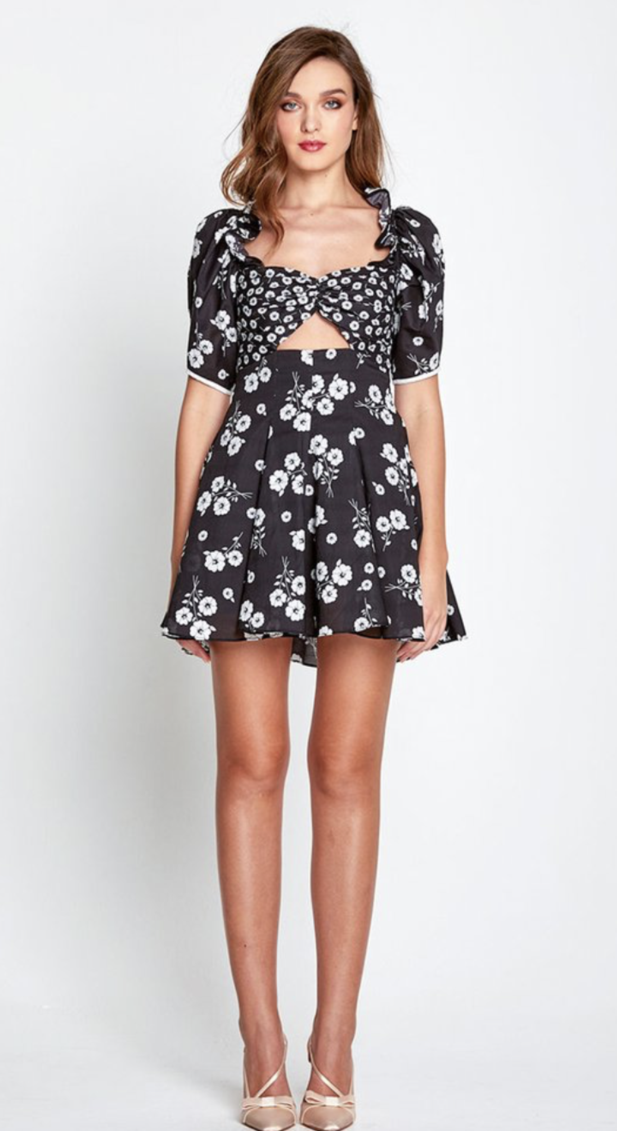 Alice McCall Izabella Mini Dress Black/Floral Size 6 - Image 2