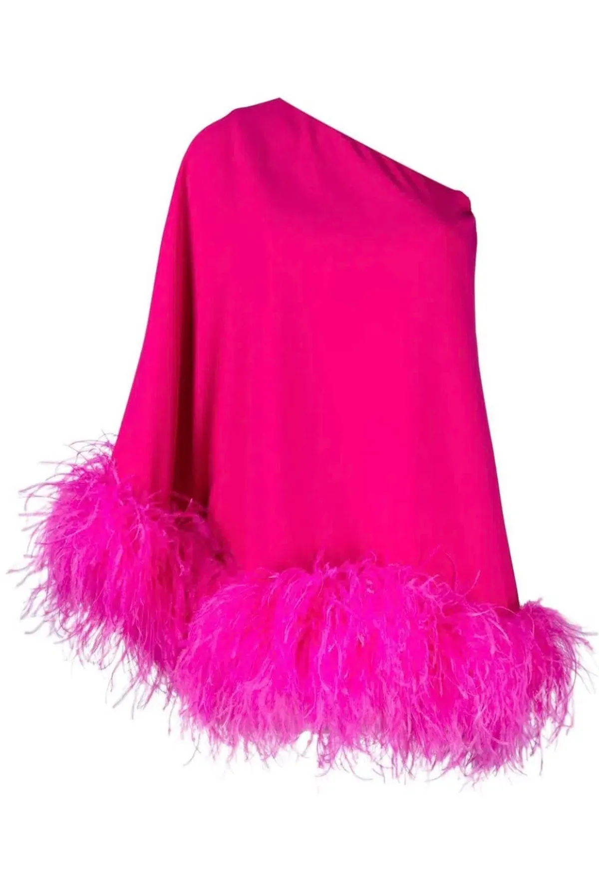 THE NEW ARRIVALS by İlkyaz Özel Marlene Feather Dress Pink Size 6/XS - Image 2