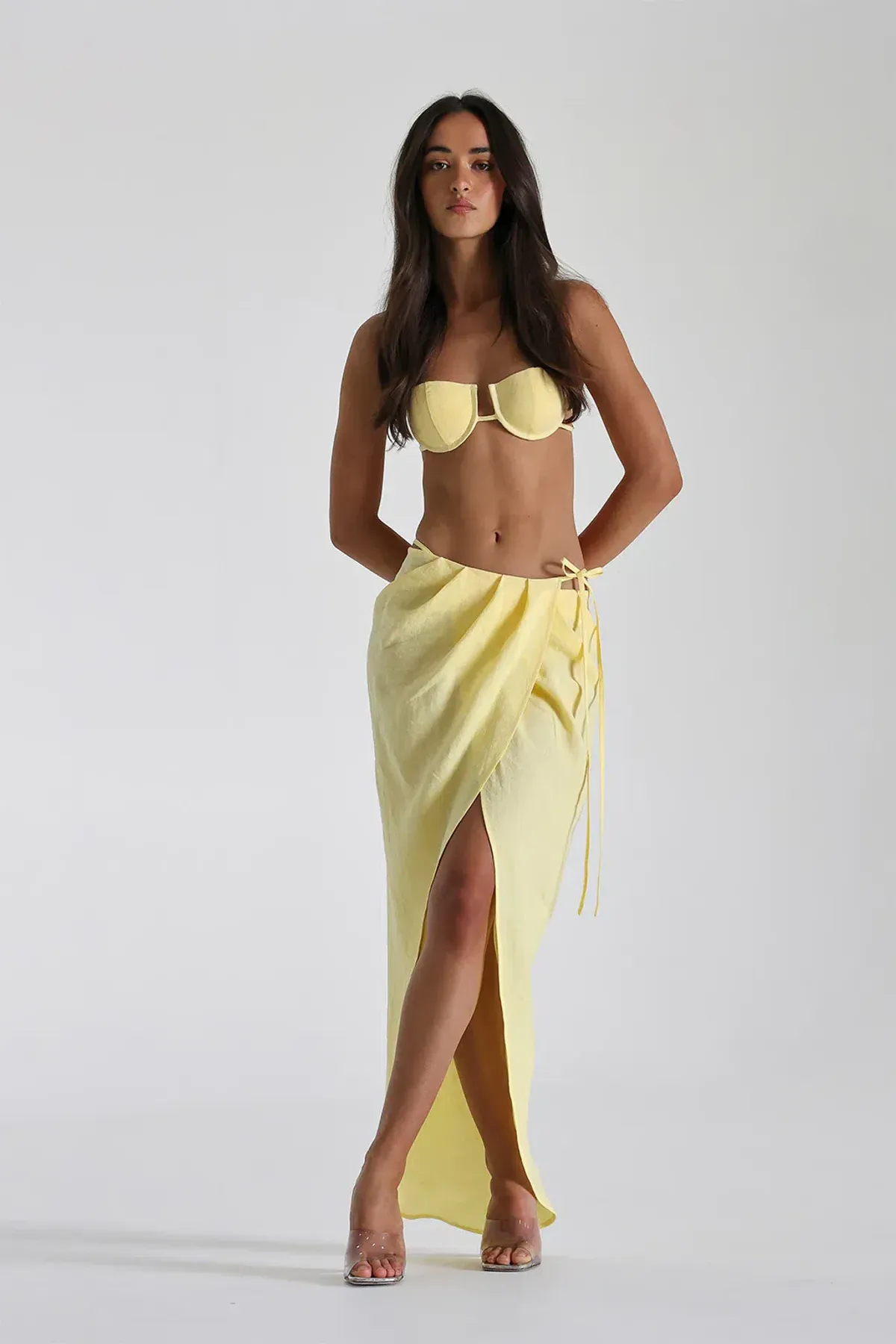 Natalie Rolt Belle Top Size 0 / AU 6 Belle Skirt Size AU 8 in Lemon - Image 1