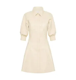 Aje Claire Pearl Mini Dress Sandstone Beige Size AU 4 for rent on The Volte - image 4