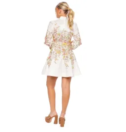 Zimmermann Matchmaker Buttoned Mini Dress Size 1/ AU 10 for rent on The Volte - image 3