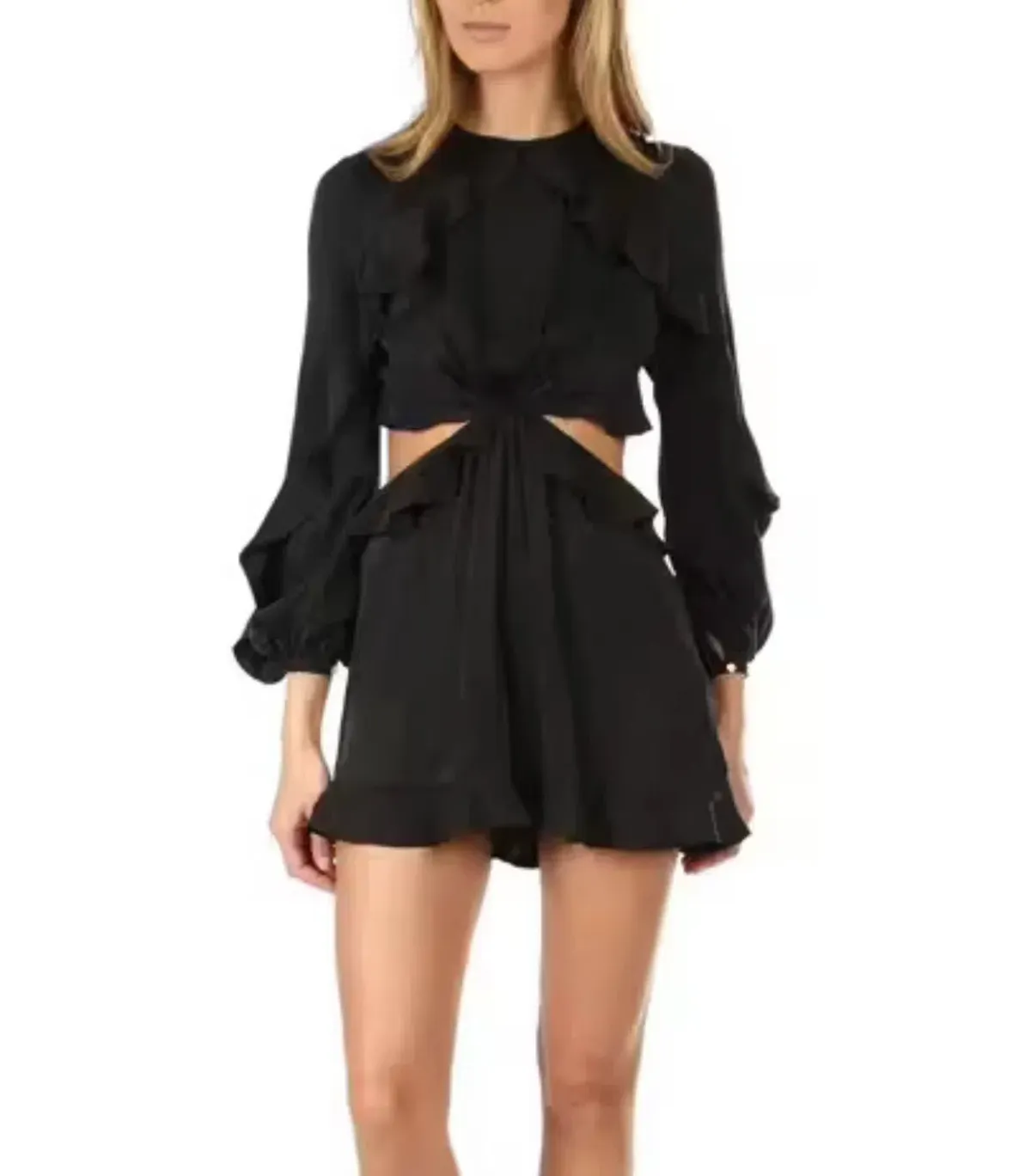Zimmermann Winsome Flutter Playsuit Black Size 2 / AU  - Image 1
