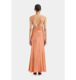 Sir the Label Aries Cut Out Gown in Peach Size AU 8  for rent on The Volte - image 2