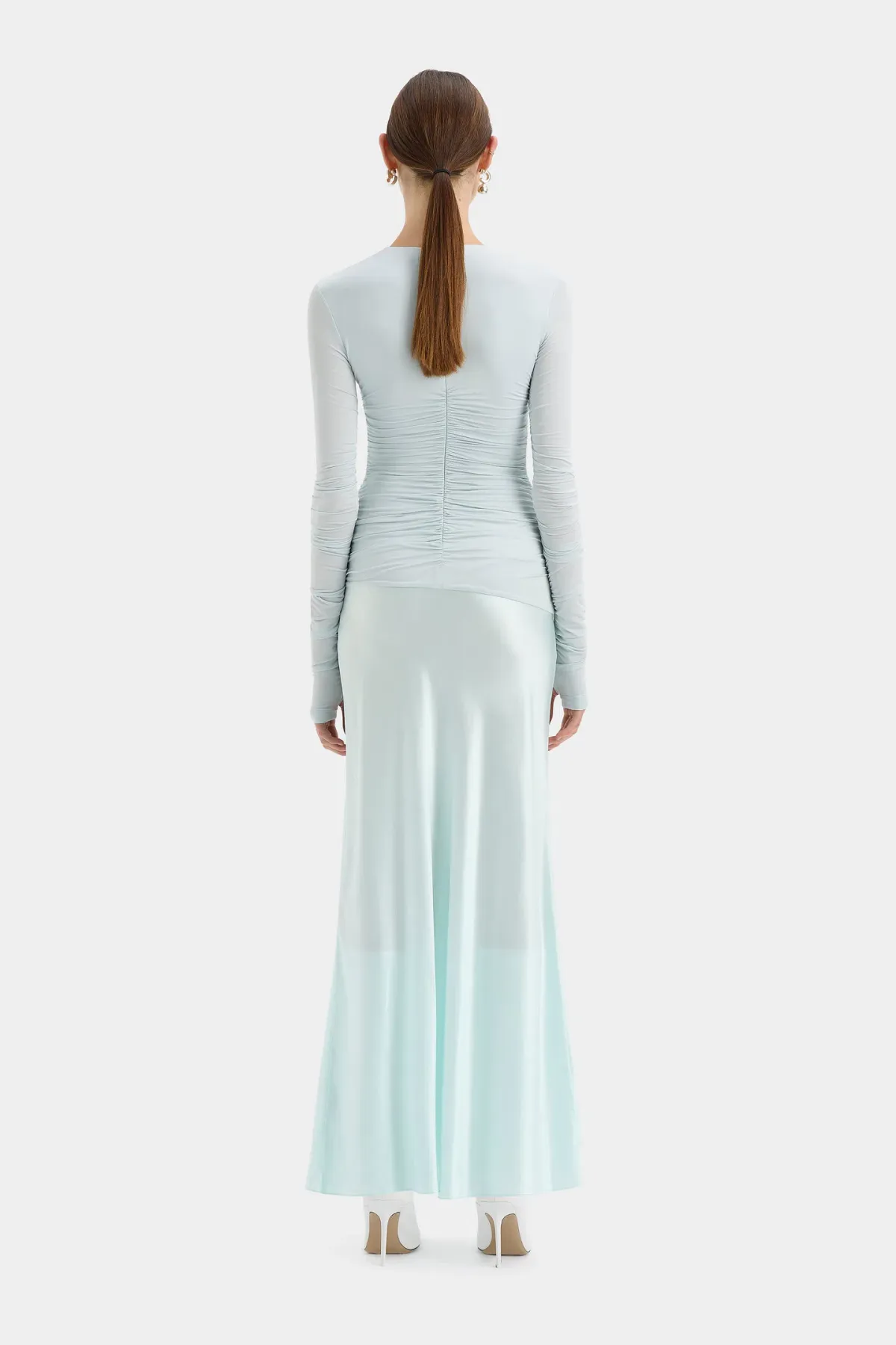 Sir the Label Alessia Draped Gown Ice Blue Size 2 / AU 10 - Image 2