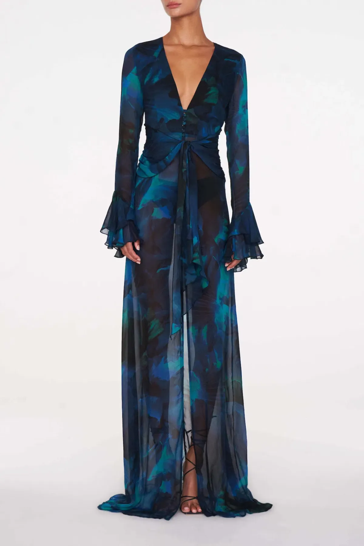 Rat & Boa Fiorella Dress Maxi Dress Blue Size S / AU 8 - Image 1