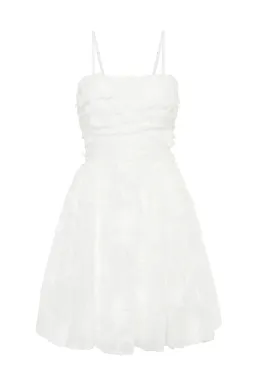 Aje Evangeline Mini Dress Ivory Size 8 for rent on The Volte - image 4