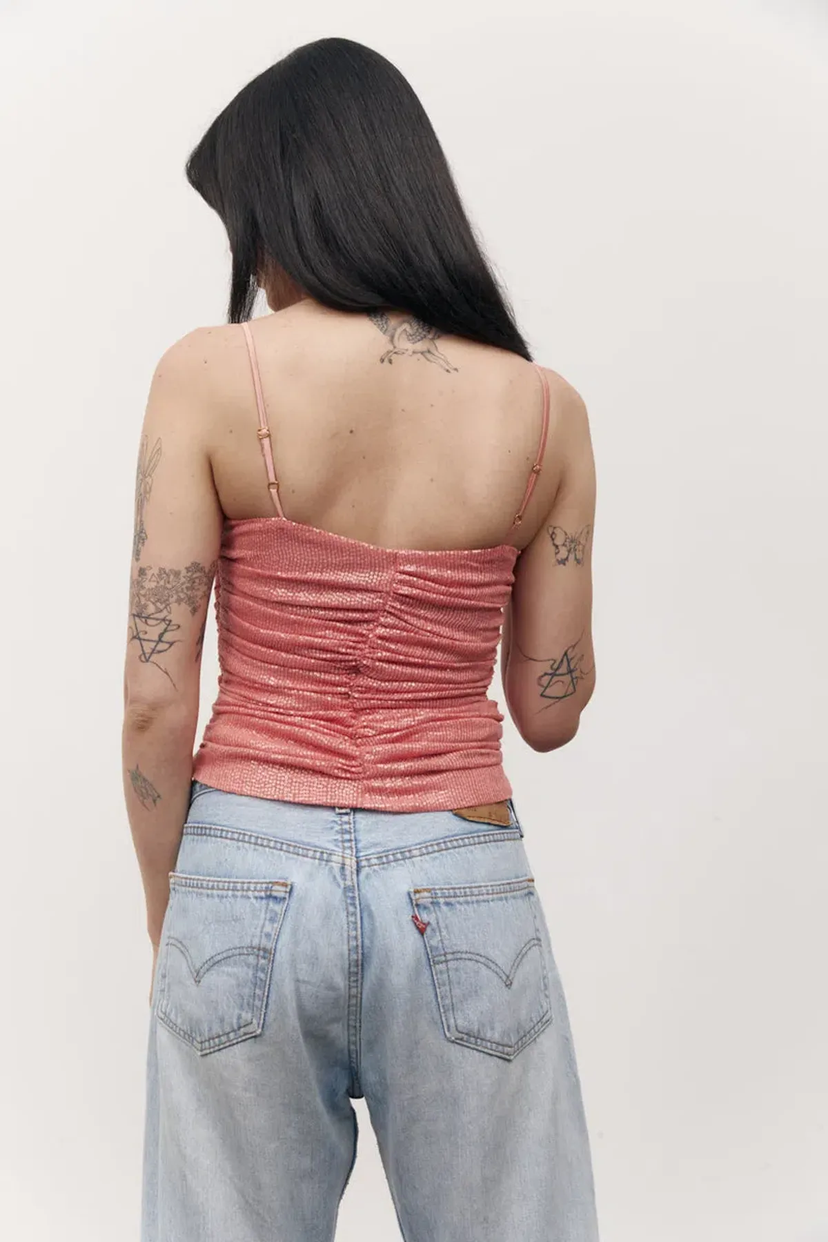 Olivia Cashmore Ginger Kisses Sequin Top Peony Pink Size 16 - Image 3