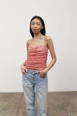 Olivia Cashmore Ginger Kisses Sequin Top Peony Pink Size 16 for rent on The Volte - image 1