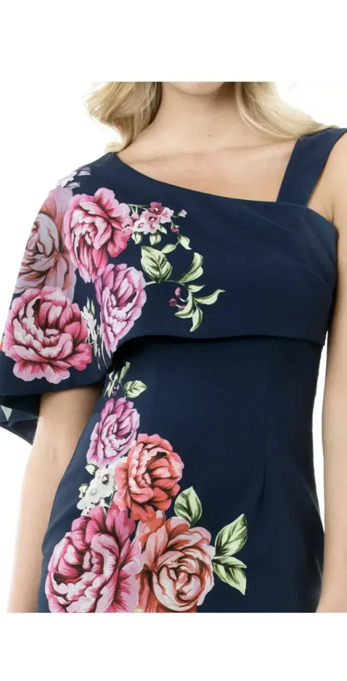 Review Cape Dress Navy Floral Size 12 - Image 3