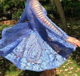 Thurley  Bluebell Lace Dress Size 8 for rent on The Volte - image 2